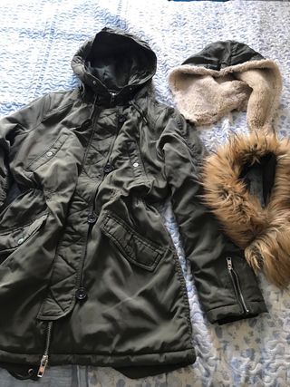 CHAQUETON PLUMON MUJER TALLA L BERSHKA