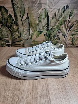 Converse con plataforma 