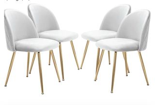 Mesa Comedor Redonda Cristal y 4 sillas NUEVO