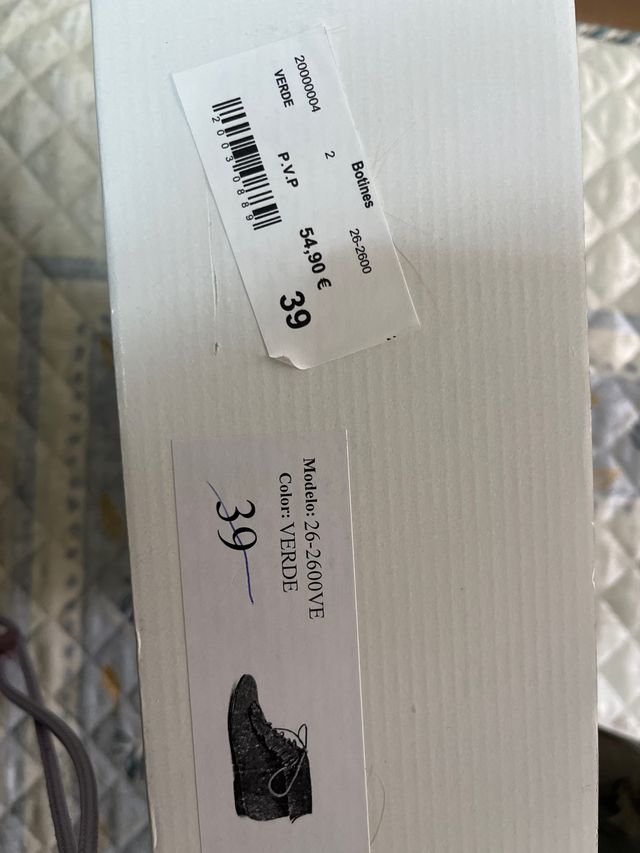 Botin verde mujer numero 39 buen estado