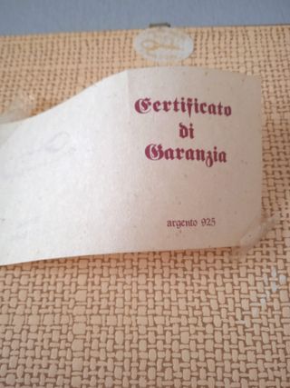 Quadro su Foglia in Argento Vintage
