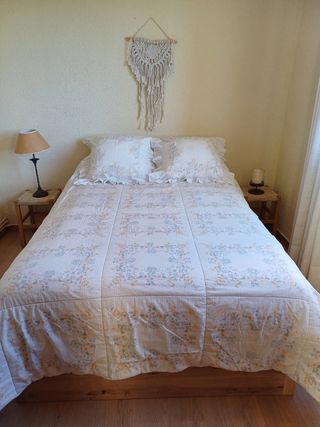 Colcha  edredón con fundas de almohadas