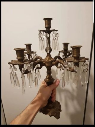 Candelabro bronce