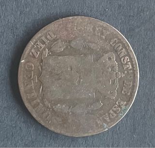 Moneda de 10 céntimos de 1879