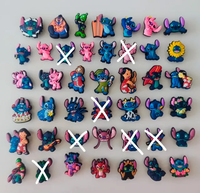 Stitch y Ángel PINES CROCS 