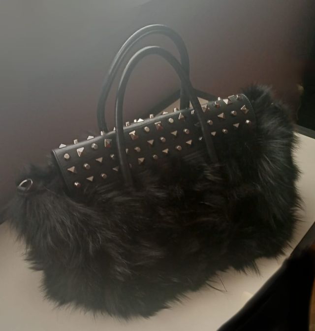 Borsa Anna Rock pelliccia volpe