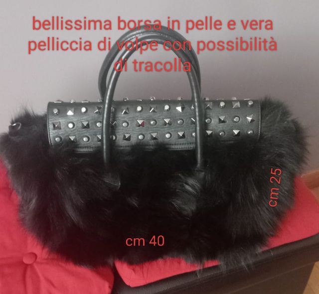 Borsa Anna Rock pelliccia volpe