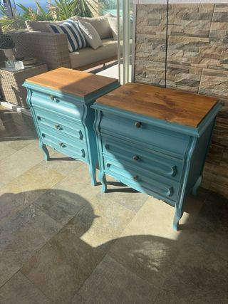 Mesitas de noche madera restauradas a tu gusto