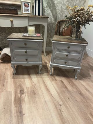 Mesitas de noche madera restauradas a tu gusto