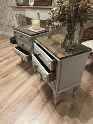 Mesitas de noche madera restauradas a tu gusto