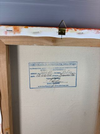 Dipinto olio su tela 30x40 Sinuosità Mara Bevione