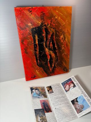 Dipinto olio su tela 30x40 Sinuosità Mara Bevione