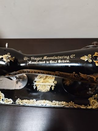Máquina coser antigua marca singer