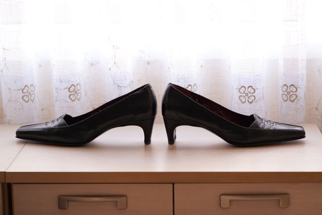 Zapatos Je & Fran de piel negra vintage, talla 38