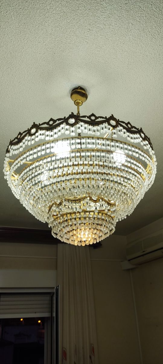 LAMPADA SVAROWSKI IN CRISTALLO DORATO