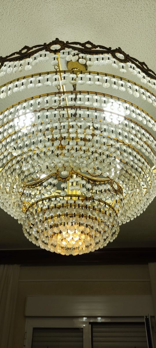 LAMPADA SVAROWSKI IN CRISTALLO DORATO