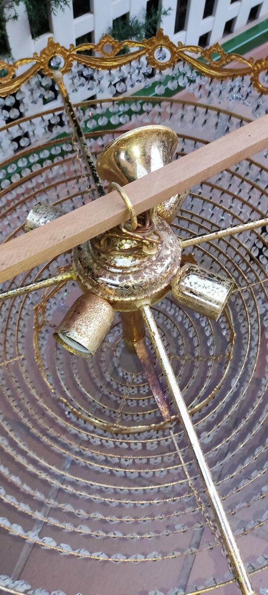 LAMPADA SVAROWSKI IN CRISTALLO DORATO