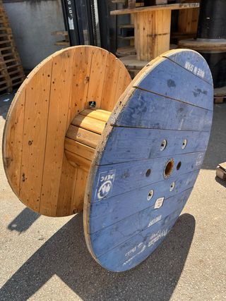 MESAS BOBINAS CARRETE MADERA CABLE CHILLPALET