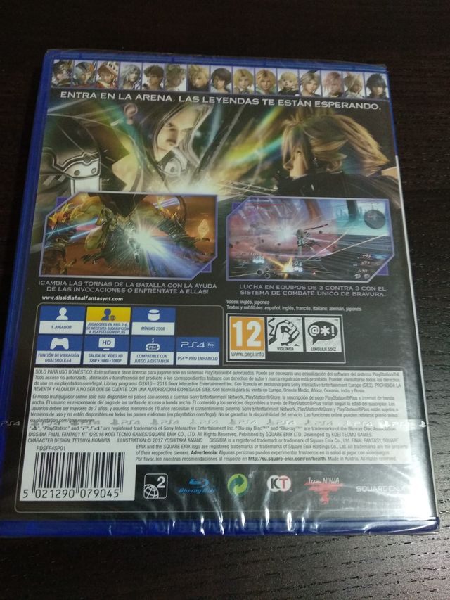 Dissidia Final Fantasy NT Sellado