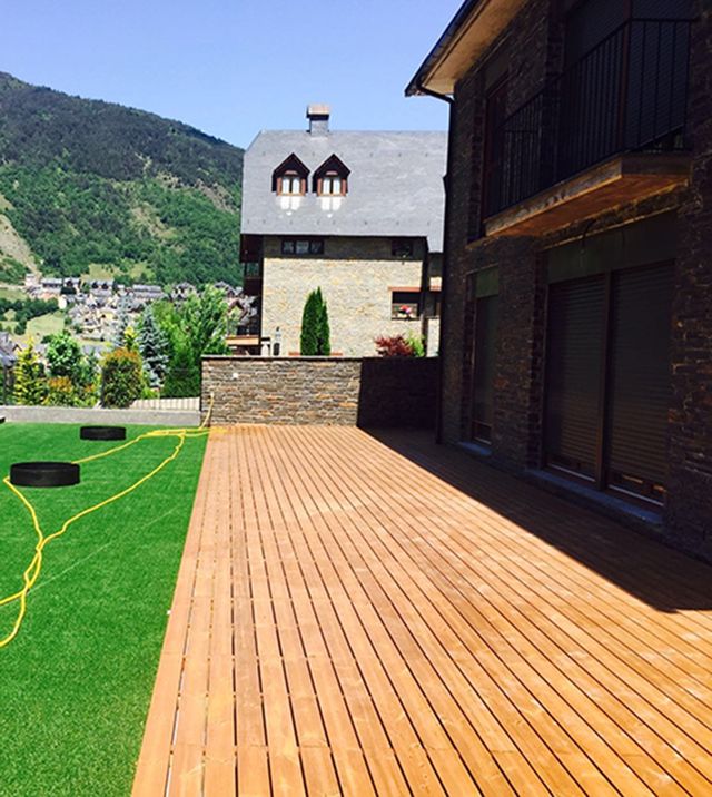 Parquet exterior instalación