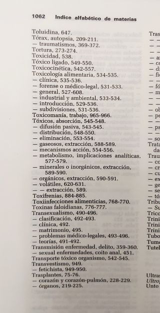 Medicina Legal y Toxicologia. Cuarta Edicion.