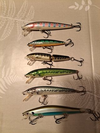 Rapalas autenticas de madera de balsa