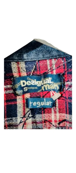 DESIGUAL - camisa cuadros muy buena. S