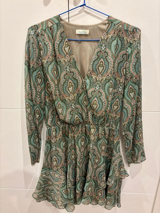 Vestido S estampado gasa HUG  CLAU