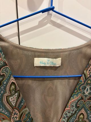 Vestido S estampado gasa HUG  CLAU