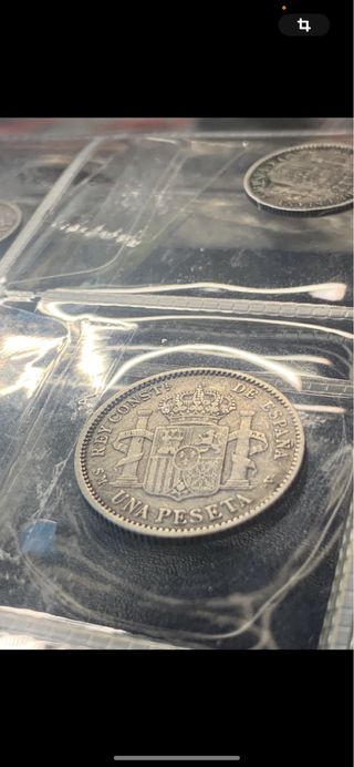 Una peseta 1904 plata alfonso 1
