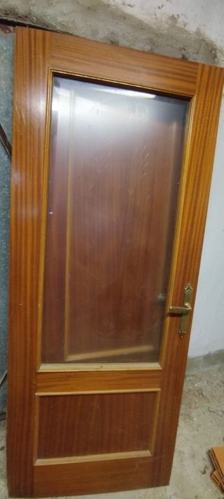 Lote de 4 puertas de habitación color sapeli