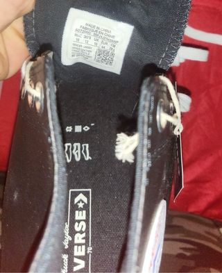 Converse negras cuero