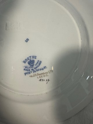 Plato y tazón inglés