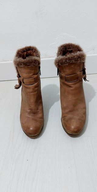 Botines De Piel Aquatalia 37.5