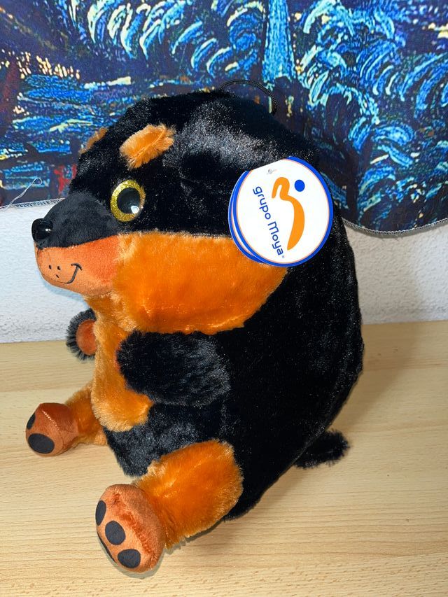 Peluche perro rottweiler 35cm