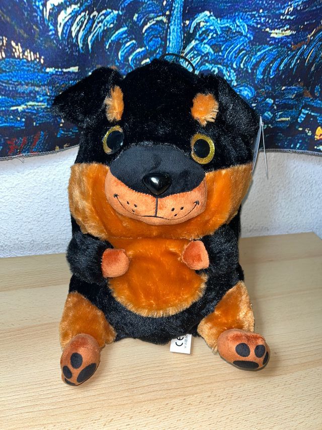 Peluche perro rottweiler 35cm