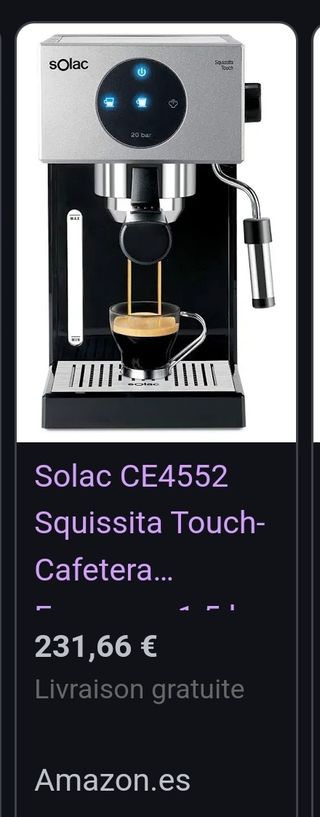 Cafetera Solac y Molinillo