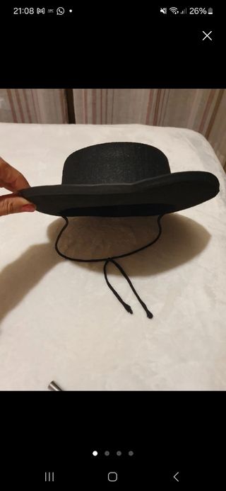 Sombrezo y antifaz disfraz el zorro 3-5 