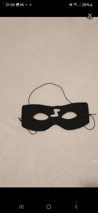 Sombrezo y antifaz disfraz el zorro 3-5 