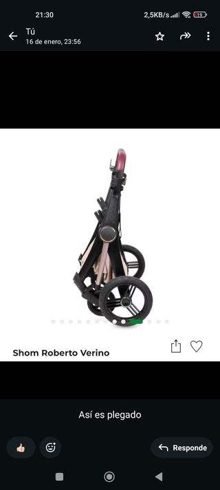 Carrito bebe Roberto Verino