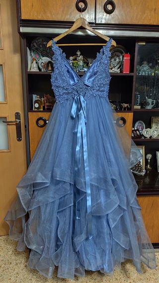 Vestido quinceañera azul