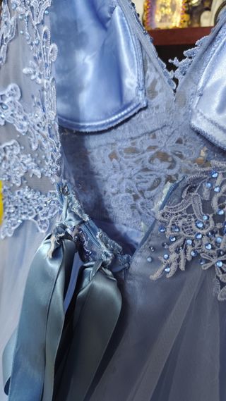 Vestido quinceañera azul
