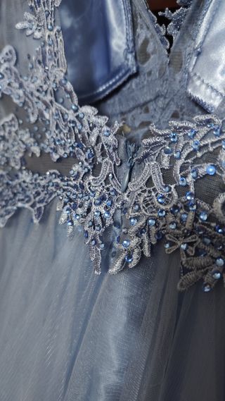 Vestido quinceañera azul