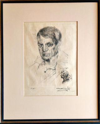 SALVADOR DALÍ DOMÈNECH (GRABADO)RETRATOde PICASSO