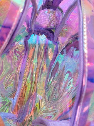 Mochila holográfica con alas mariposa 