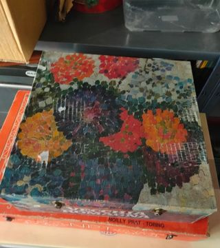 Scatola in legno vecchia Romagna