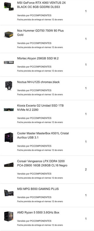 PC Gamer / Ordenador Sobremesa | RTX 4060 32GB RAM