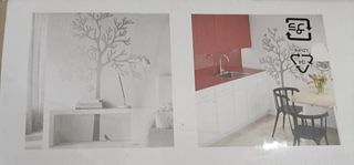 Pegatina árbol Ikea MOSSEN pared, armario, decora.