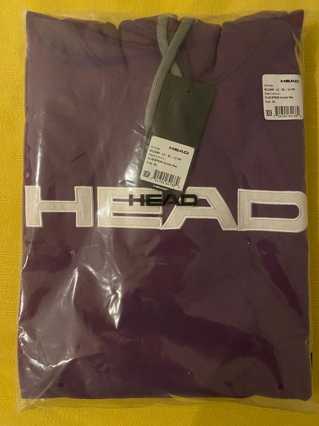 Sudadera HEAD lila XL - Nueva sin abrir