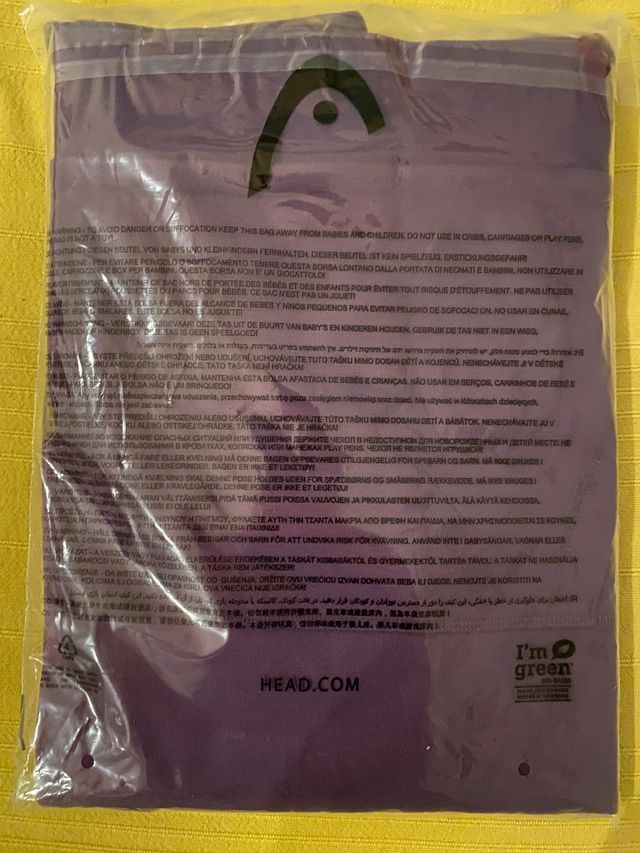 Sudadera HEAD lila XL - Nueva sin abrir